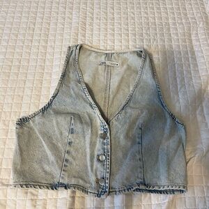 Zara Demin Top